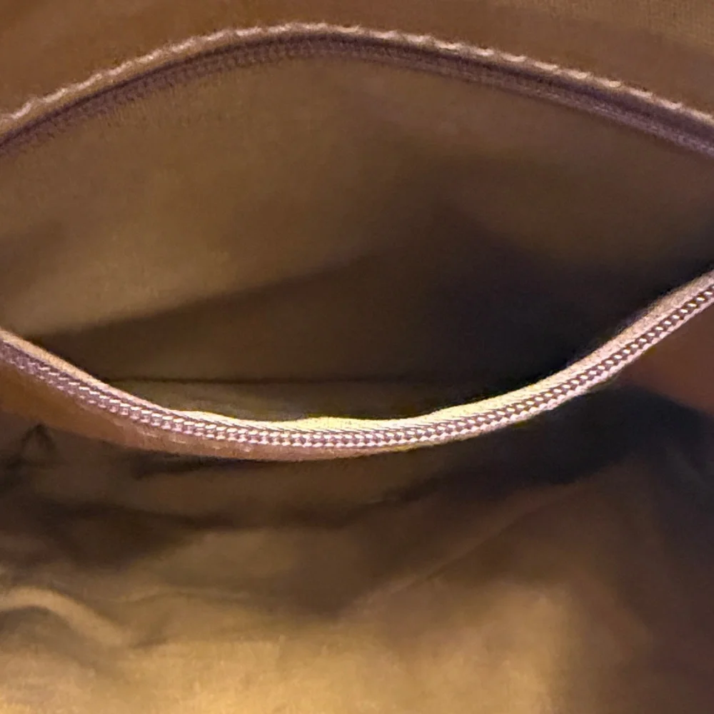 Navy Leather Backpack - Picture 4 of 5